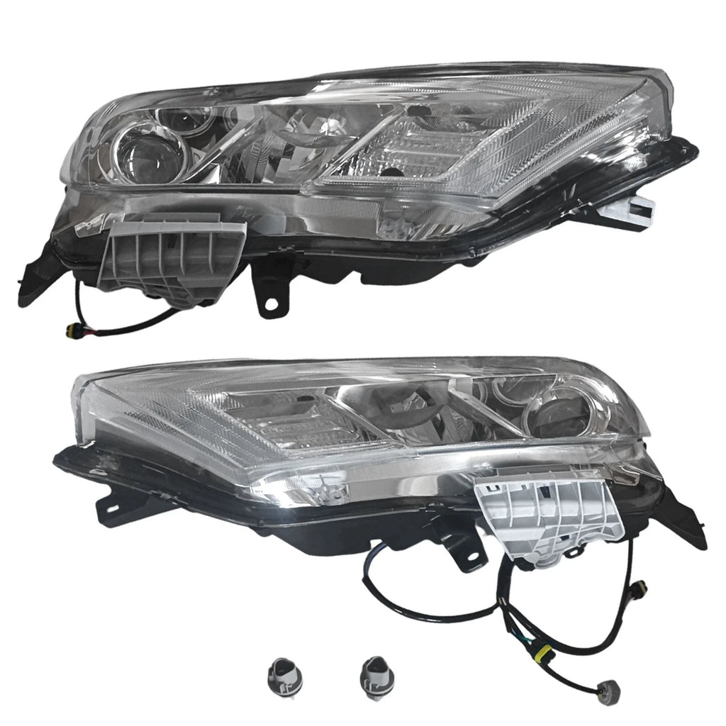 LED DRL Chrome Clear Corner Headlights for Nissan Maxima (2016–2018)