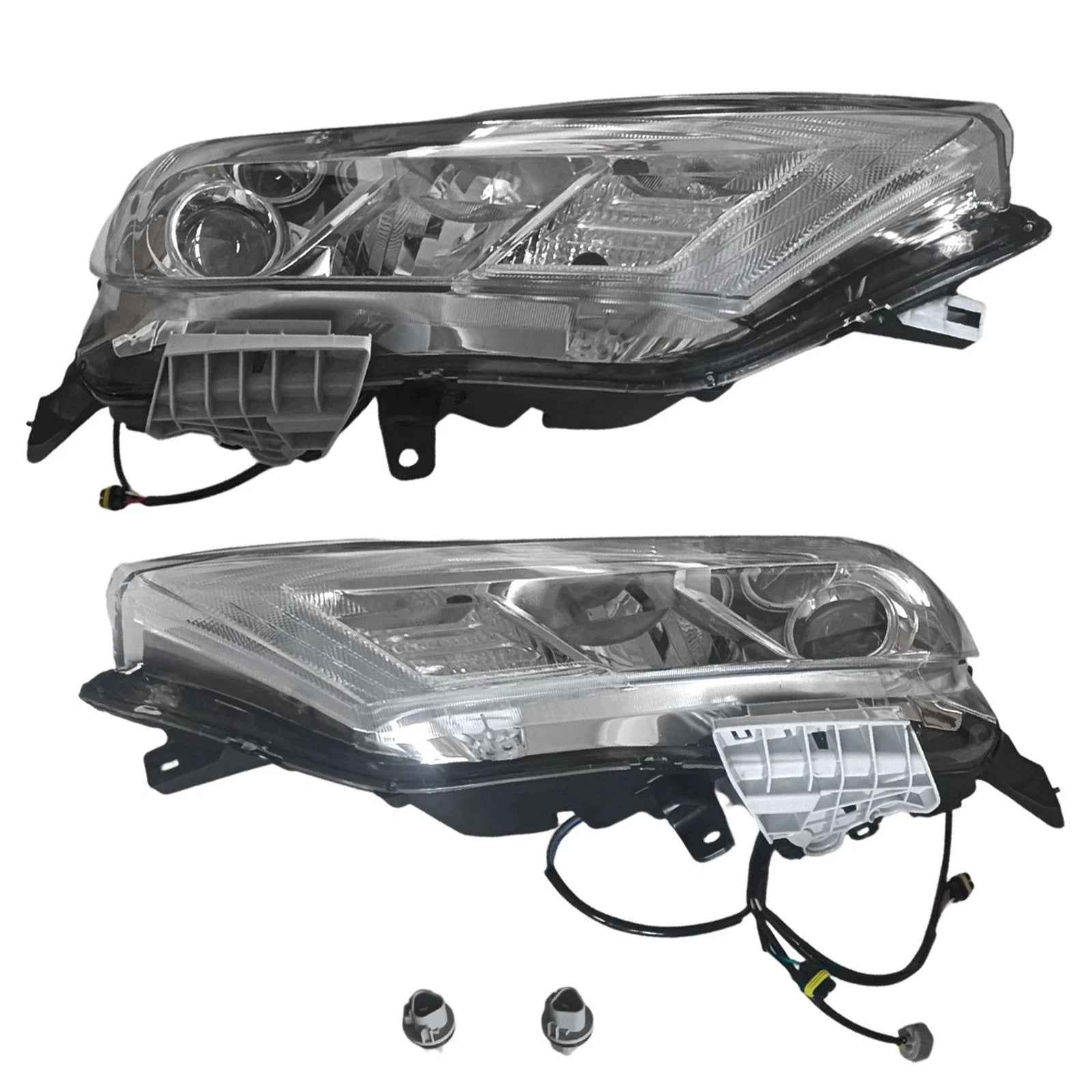 LED DRL Chrome Clear Corner Headlights for Nissan Maxima (2016–2018)