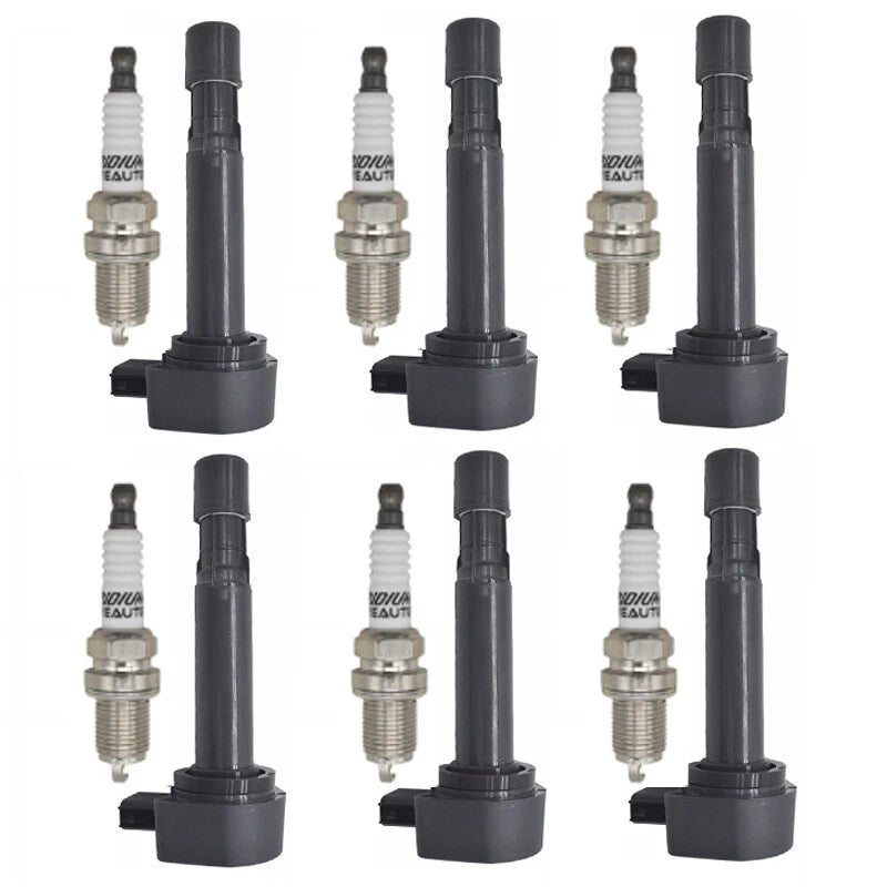 6X Ignition Coils + 6X Iridium Spark Plugs for Acura TL (1999–2008) C1221