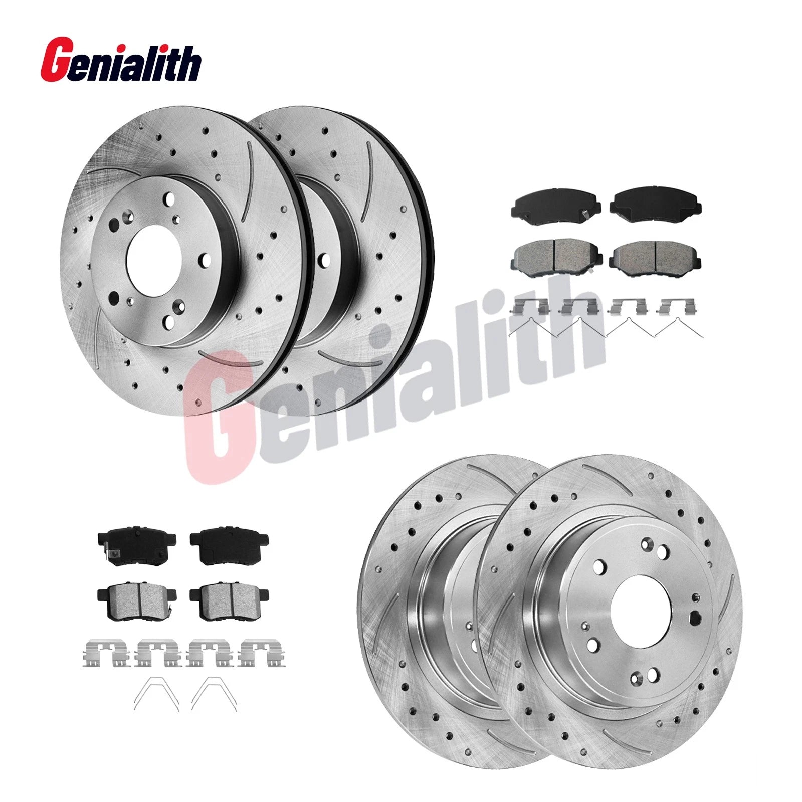 Disc Rotors & Brake Pads Kit for Honda Accord (2008–2017) 282mm