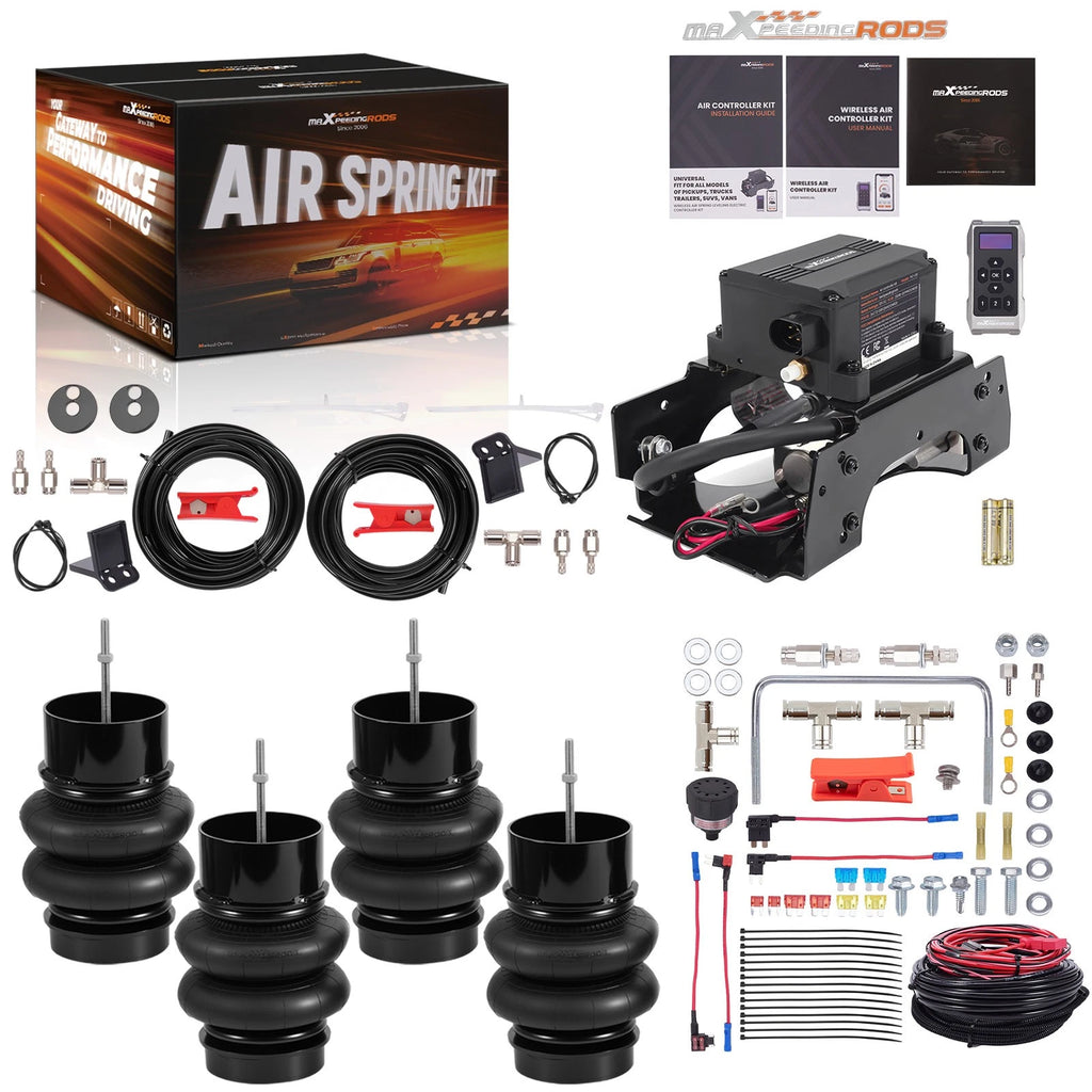 Bolt On Air Spring Set + Wireless Controller for Chevy Malibu (1973–1977)