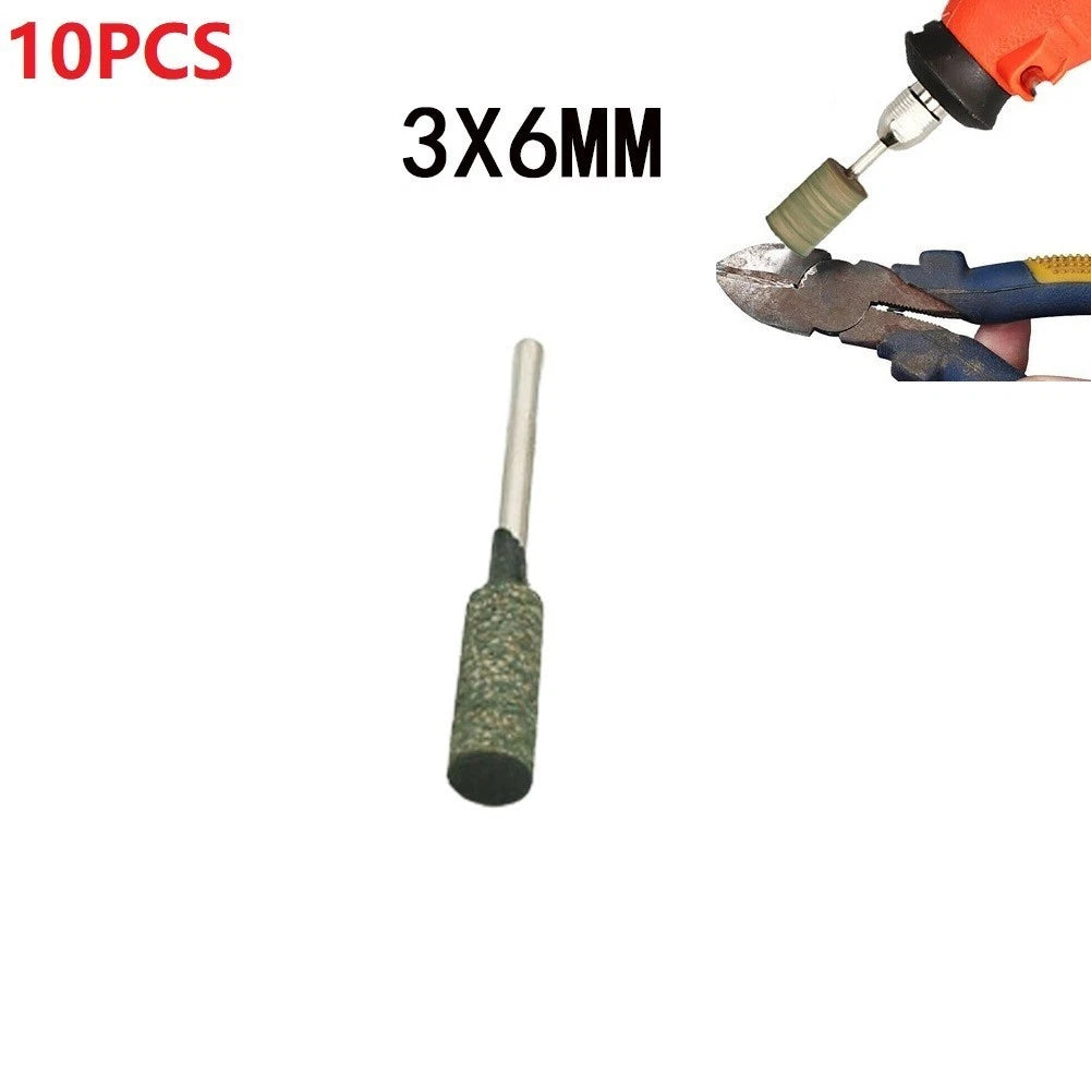 Rubber Polishing Burrs Set of 4 with 1/8 Inch Shank (4-12mm, 50mm Length)