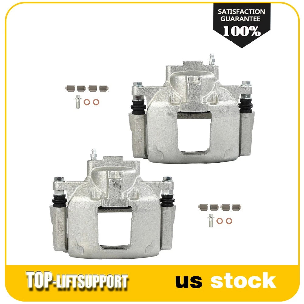 Set of 2 Front Brake Calipers for Jeep Wrangler (2013–2017)