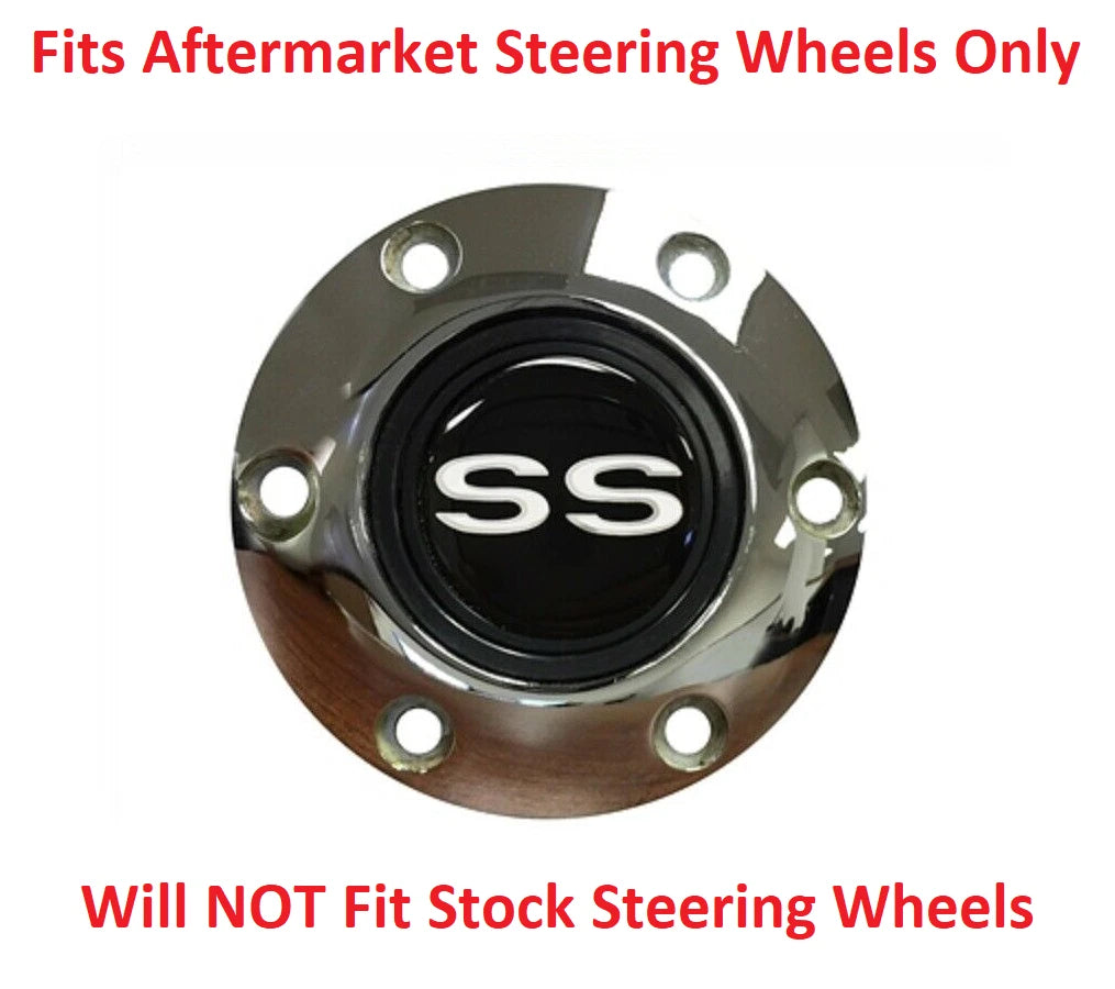Horn Button 6 Hole Chrome Steering Wheel for Chevrolet SS (2014–2017)
