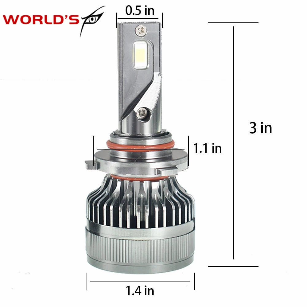 2X LED Headlight Bulbs for Fog Light F16-9006 (72W, 10000LM, 6500K)