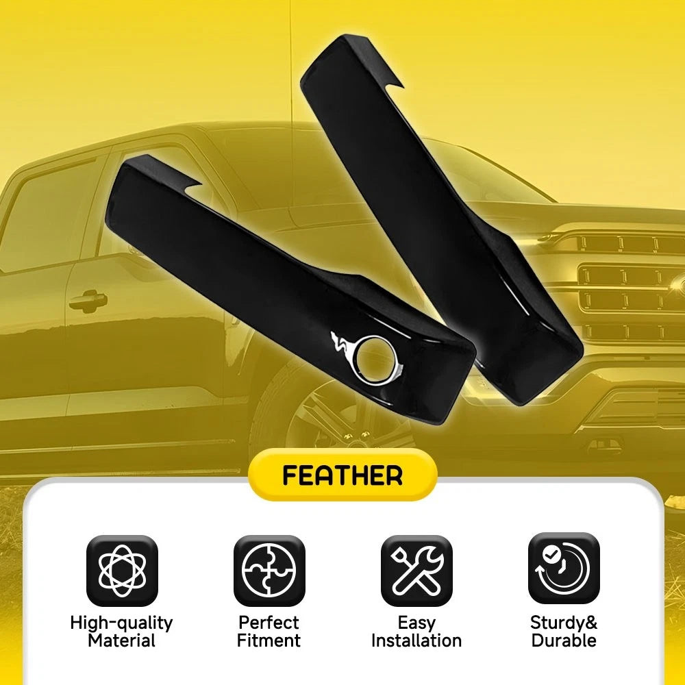 Gloss Black Door Handle Covers for Ford F-150 (2021–2024) EXV