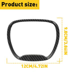 Steering Wheel Cover Trim Bezel for Dodge Challenger Charger (2015–2023) Carbon Fiber
