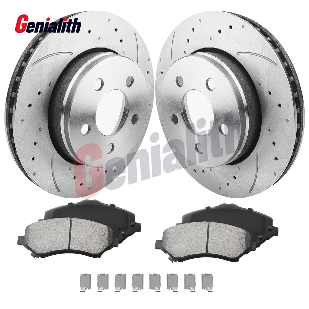 Front Brake Rotors & Ceramic Pads for Dodge Nitro Jeep Liberty (2008–2012)