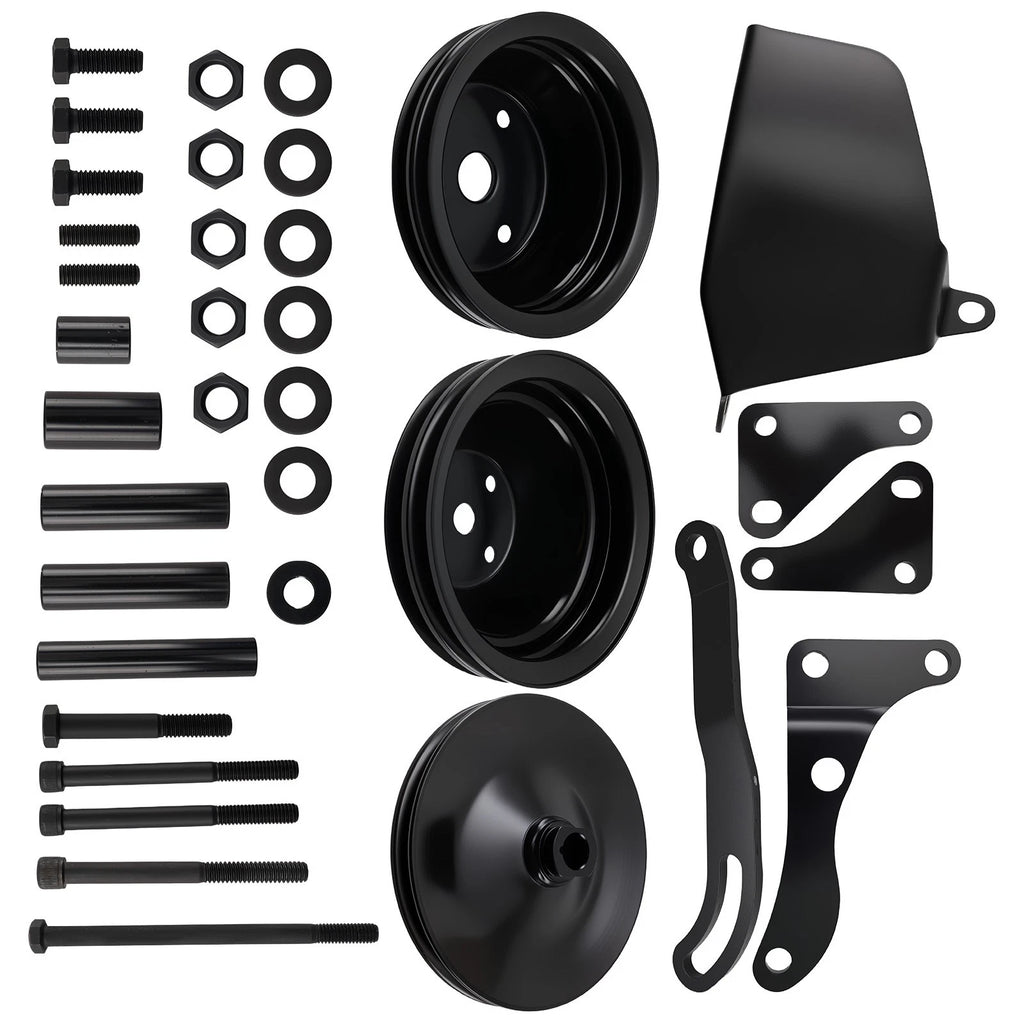 V-Belt 1/2 Groove Long Water Pump Pulley Kit for Chevy SB (1975–1975)