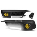 LED DRL Amber Lens Fog Lights Pair for Honda Civic FC FK (2016–2017)