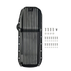 Black Aluminum Finned Oil Pan for Chevy SBC 283 327 350 383 400 (1955–1979)