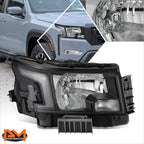 Front Right Headlight for Nissan Frontier (2022–2025) - Black Housing, Clear Lens