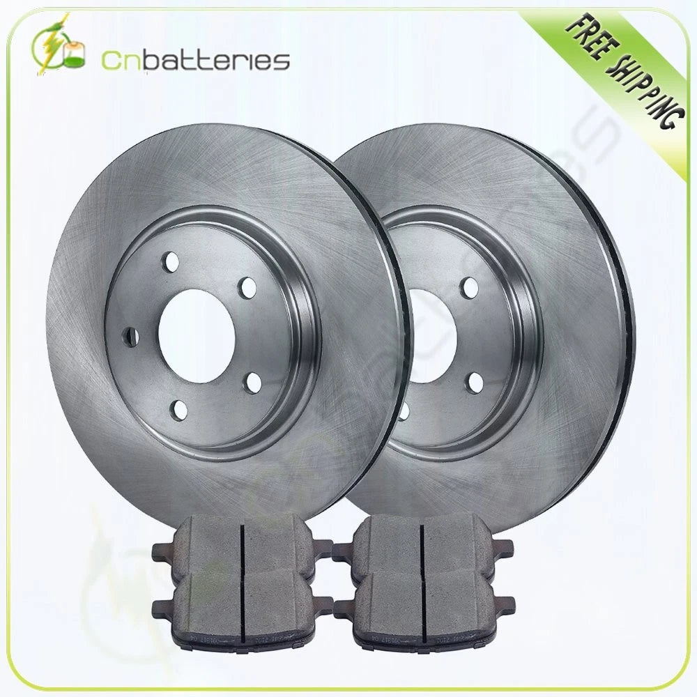 Front Brake Pads and Rotors for Chevrolet Malibu (2008–2012) 3.6L, 3.9L
