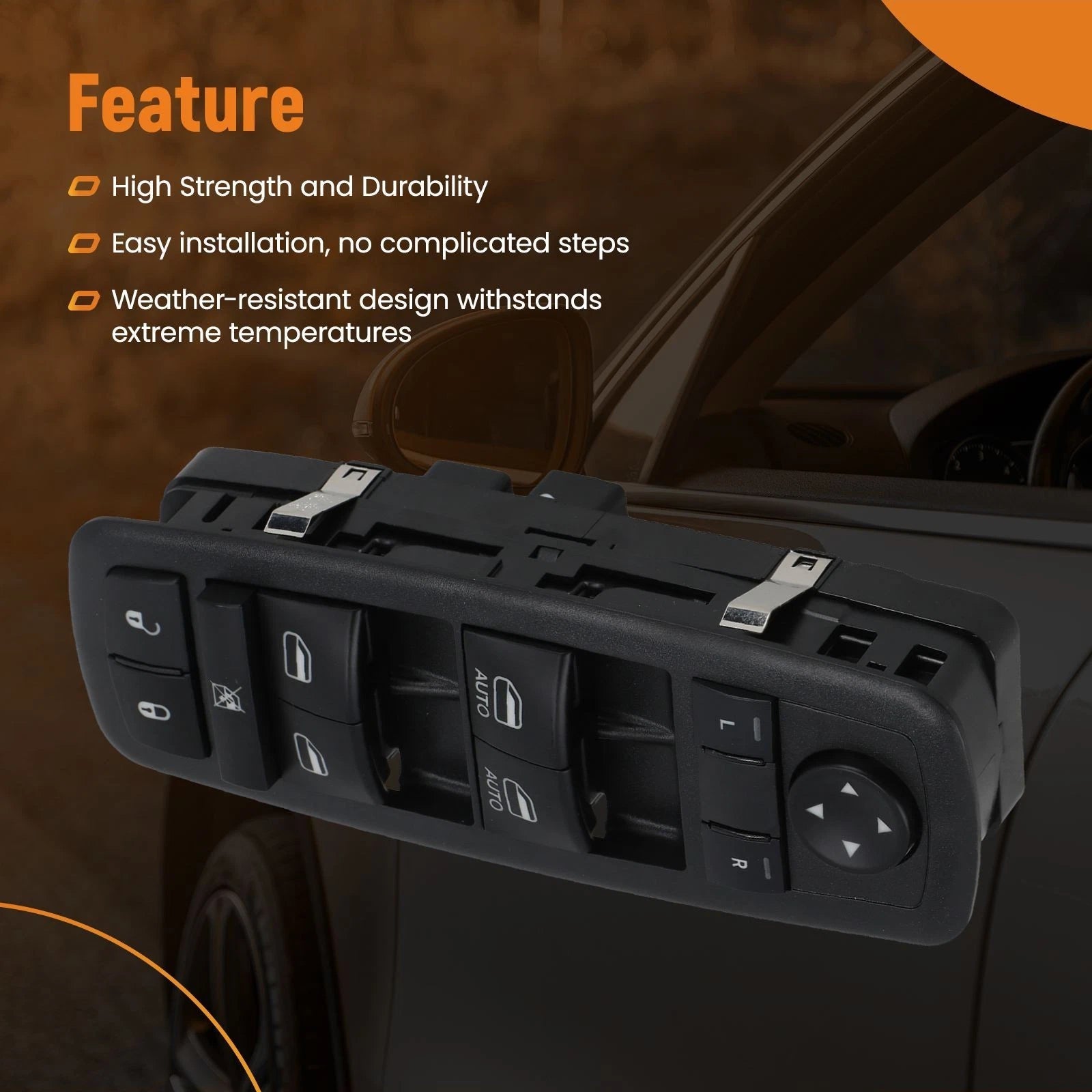 Master Power Window Control Switch for Dodge Charger Journey Nitro (2006–2012)