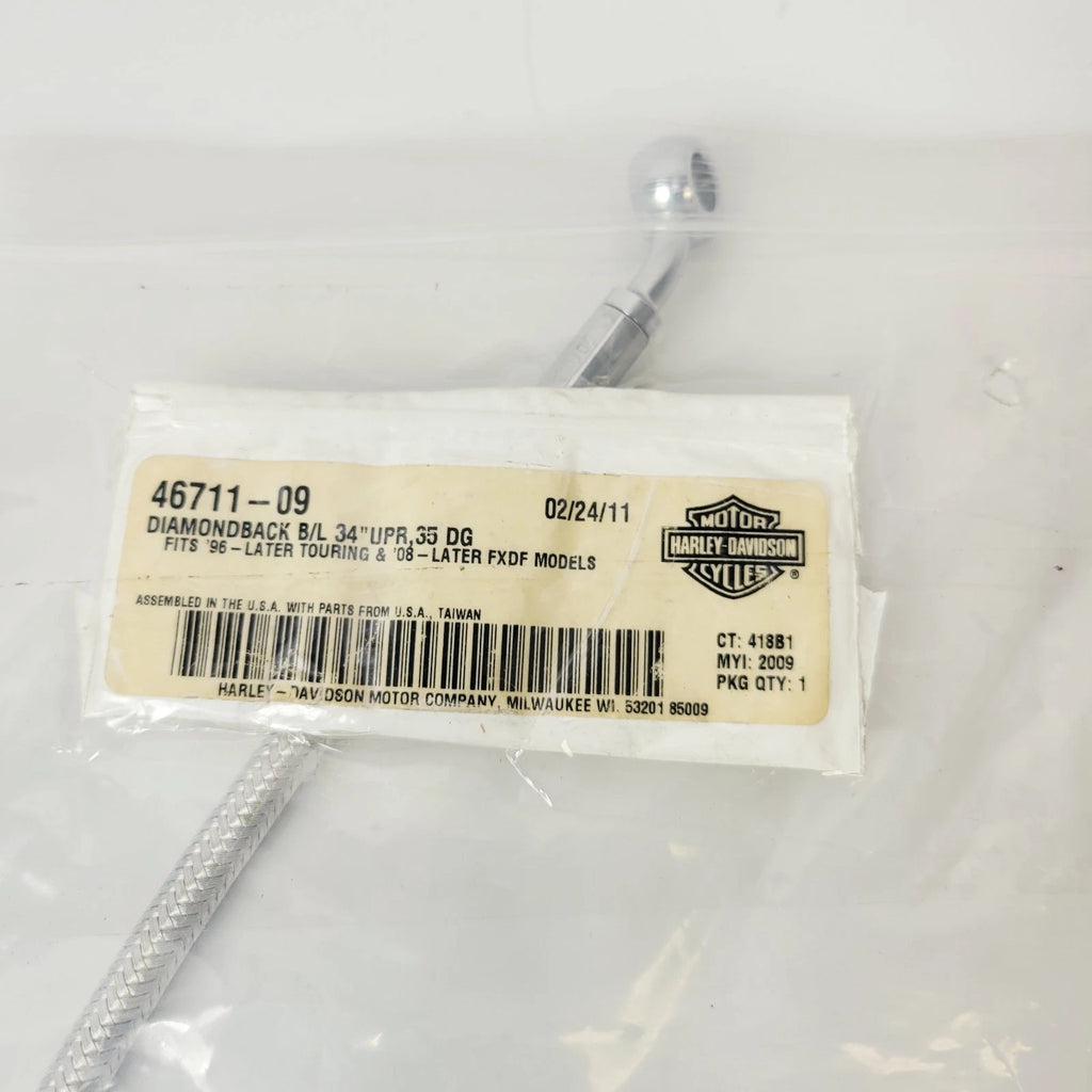 Upper Brake Line for Harley-Davidson Dyna Touring (1996–2016) 46711-09