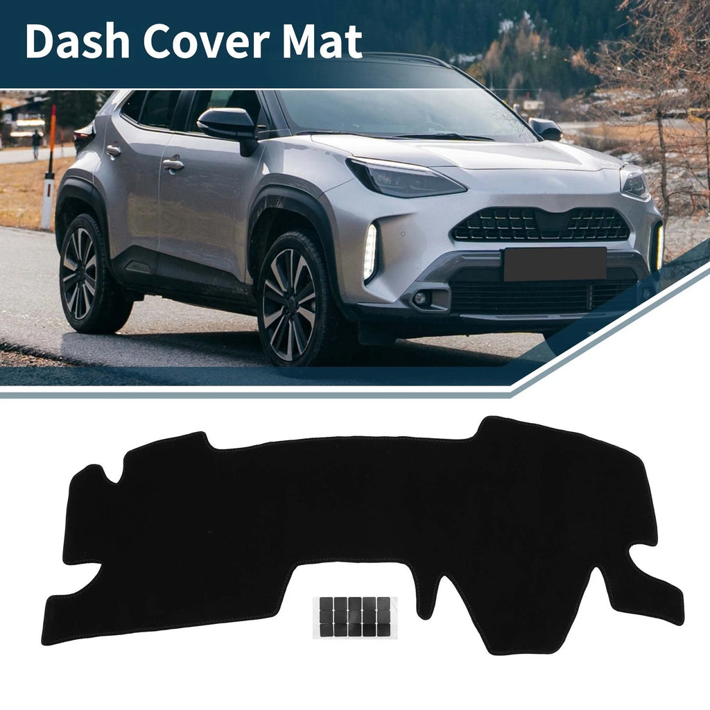 Dashboard Dash Cover Mat for Toyota Yaris Cross (2021–2023) - Black, Set of 1