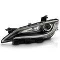 Halogen Headlight for Chrysler 200 (2015–2017) w/o LED DRL, Chrome Trim, Left