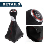 6 Speed Shift Knob with Boot Cover No. 4F0863278 for Audi A6 (2005–2011)
