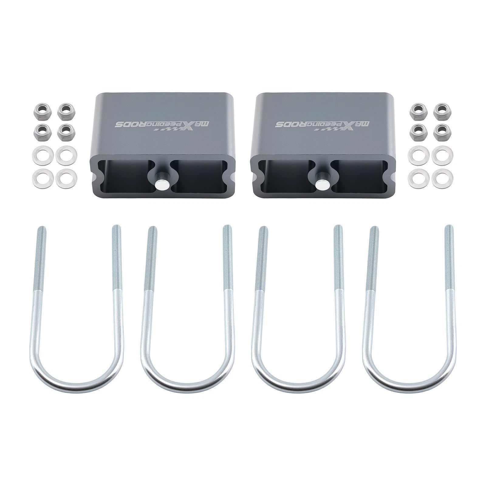 Set of 2 Rear Lowering Blocks for Mazda B2200 (1986–1994) Billet Aluminum