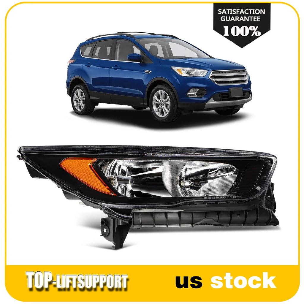Passenger Right Side Headlight for Ford Escape (2018–2019) Halogen