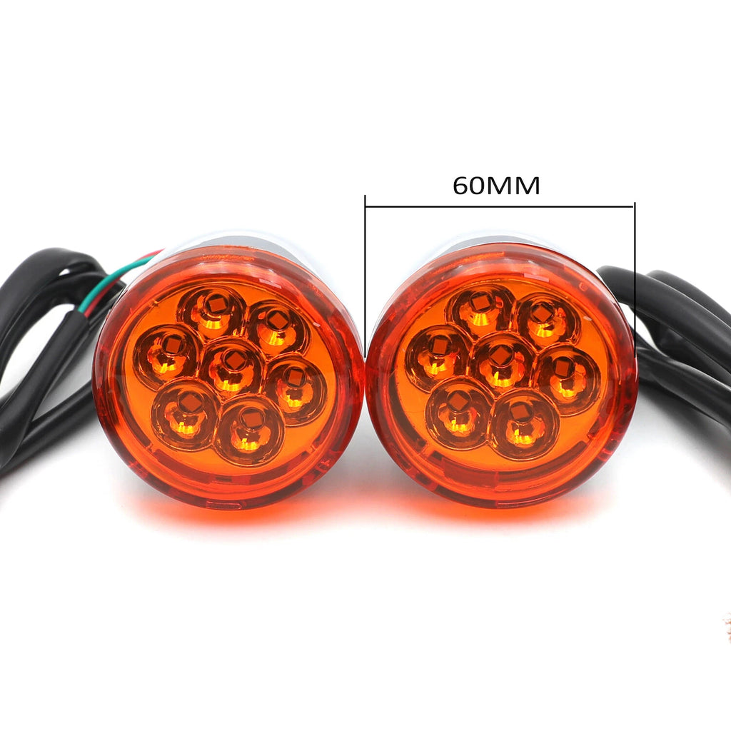 Front Run Brake Turn Signal Light Indicator Amber for Harley Sportster 883 1200 (1992–2017)