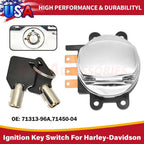 Ignition Key Switch for Harley-Davidson FLHRI Road King Softail Dyna (1996) 71313-96A