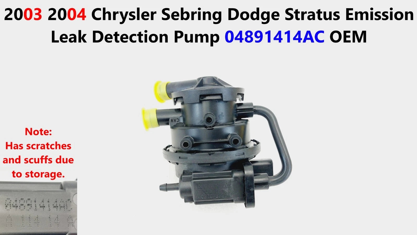Emission Leak Detection Pump for Chrysler Sebring Dodge Stratus (2003–2004) 04891414AC