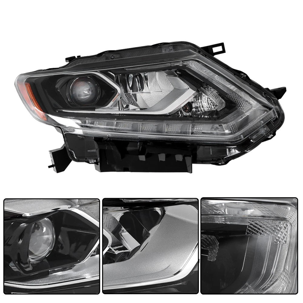 LED Headlight Assembly for Nissan Rogue (2014–2016) Right w/o Auto Control