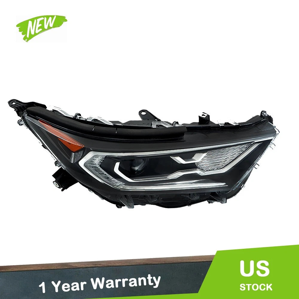 Headlight for Toyota RAV4 XLE Hybrid XSE (2019–2022) Clear RH Housing