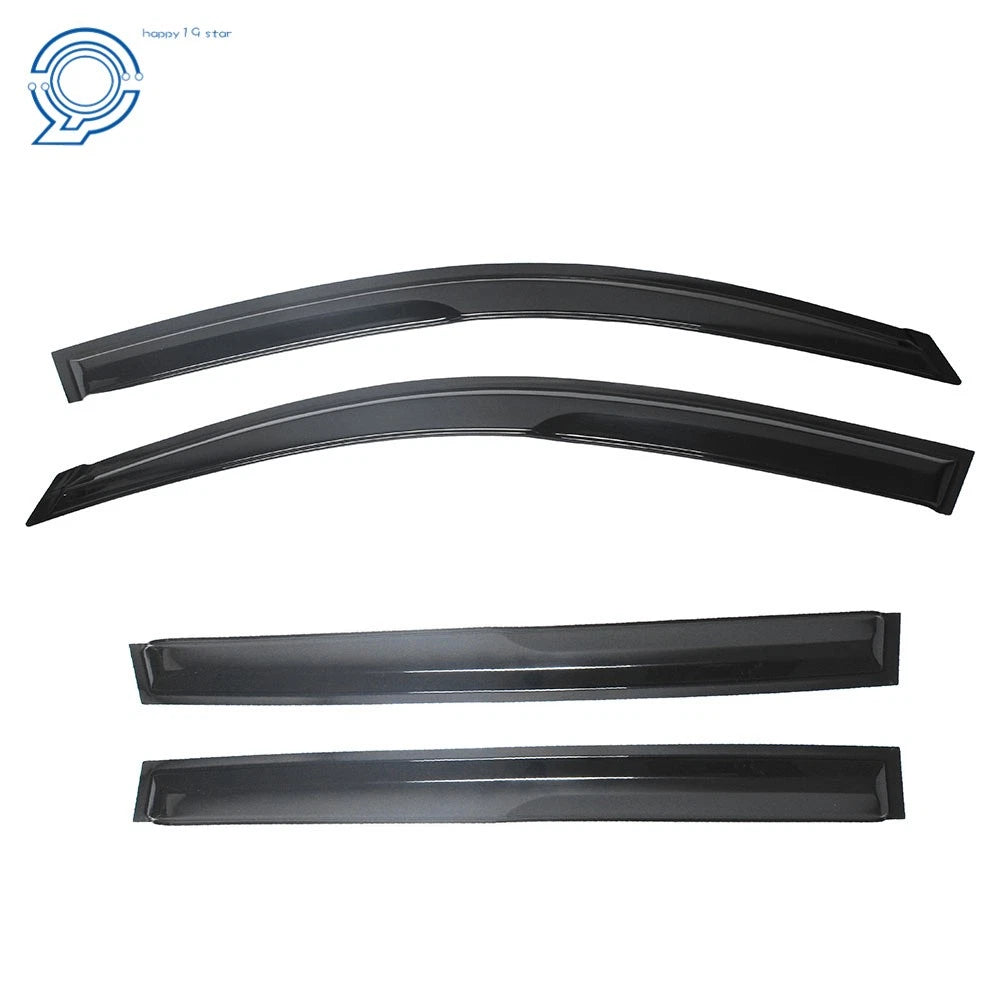 Set of 4 Black Vent Window Visors for Toyota RAV4 (2006–2012)