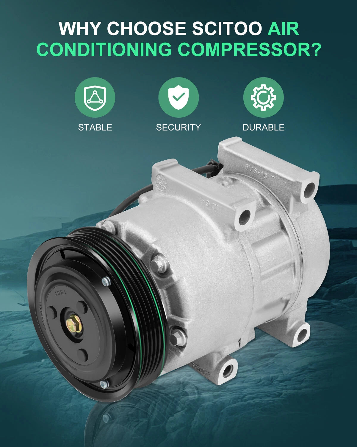 A/C Compressor for Hyundai Sonata (2011–2014), Kia Optima (2011) 178317