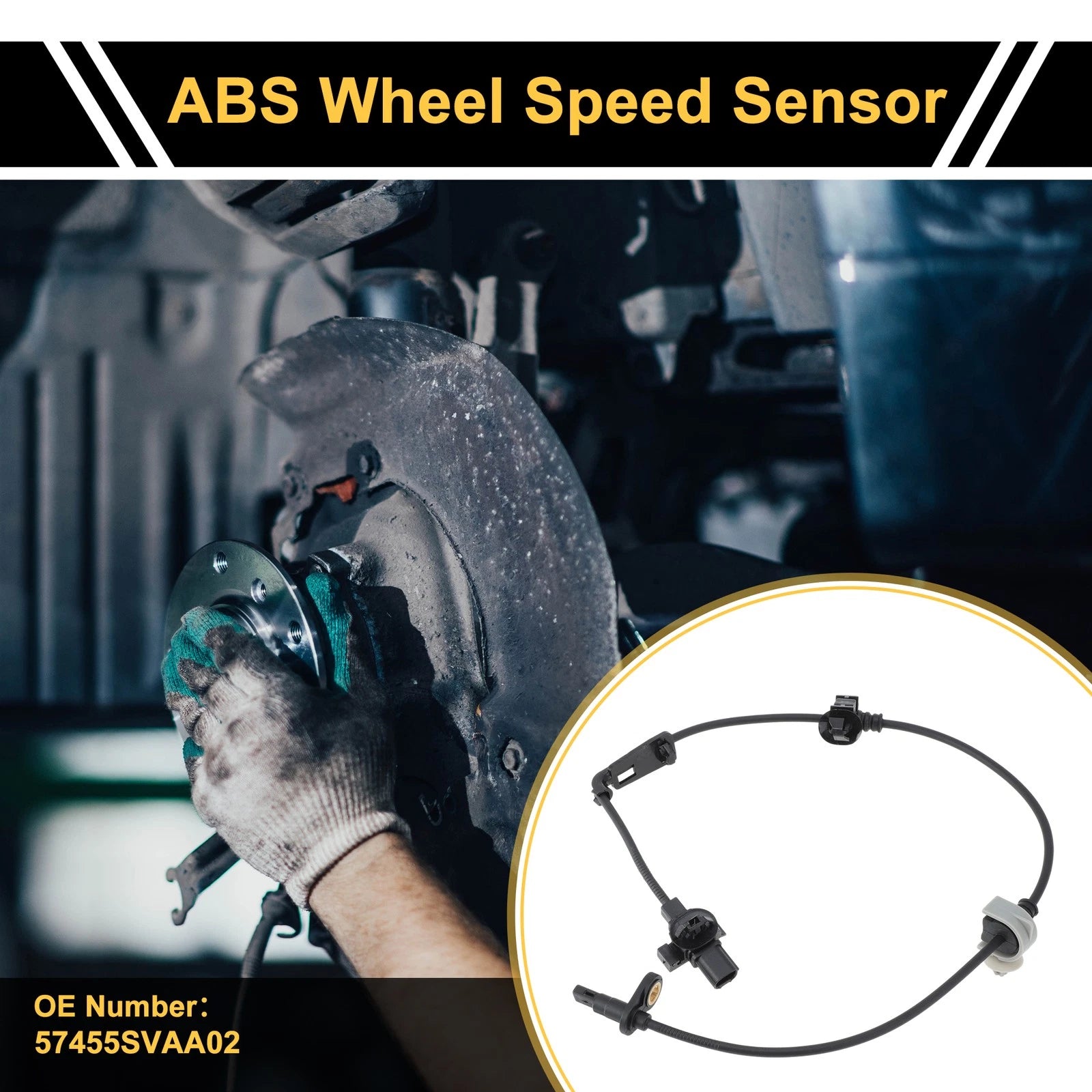 ABS Wheel Speed Sensor No. 57455SVAA02 for Honda Accord (2018–2023)
