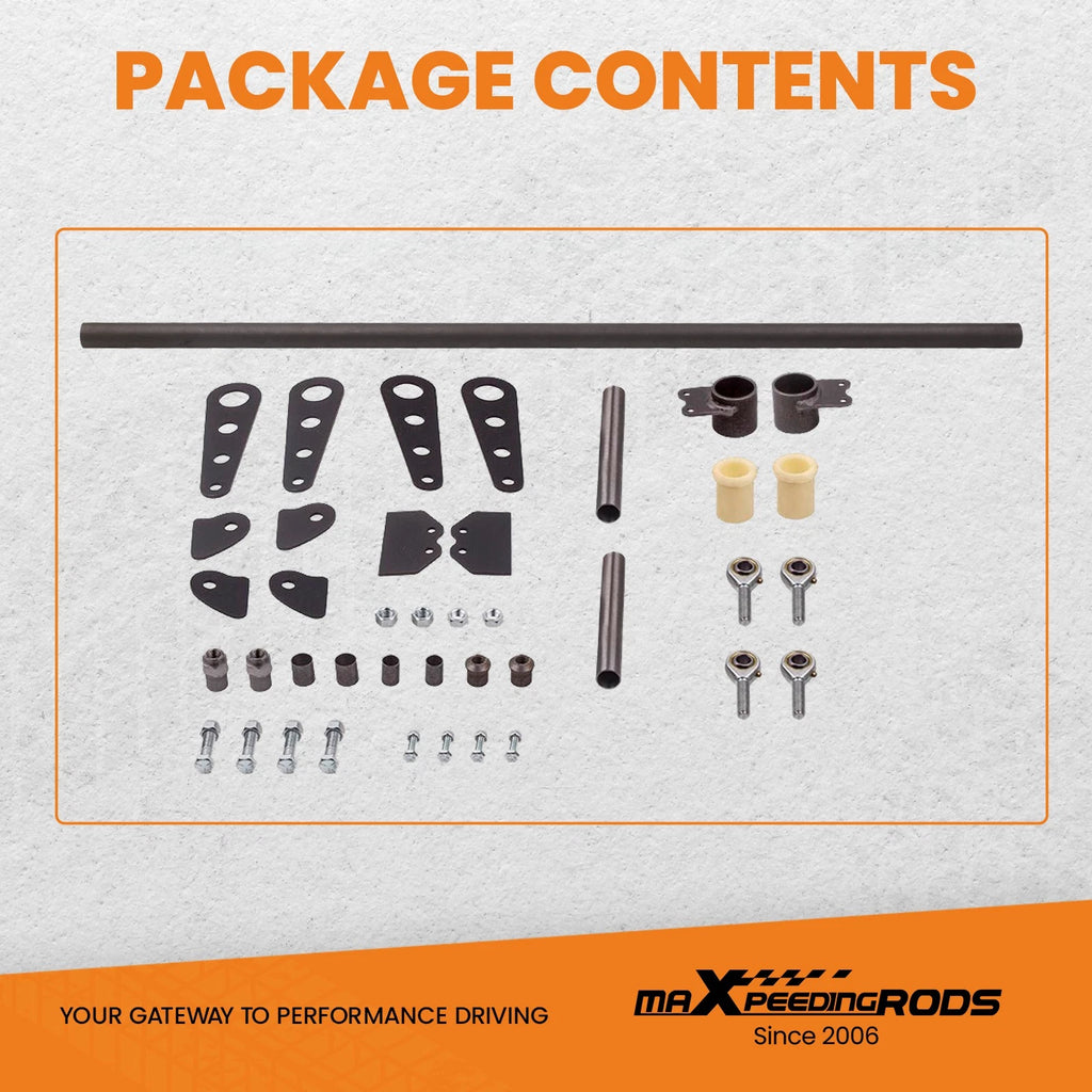 Anti-Roll Bar Kit for Chromoly Frame Rail Width (36") with 10.2" Arms