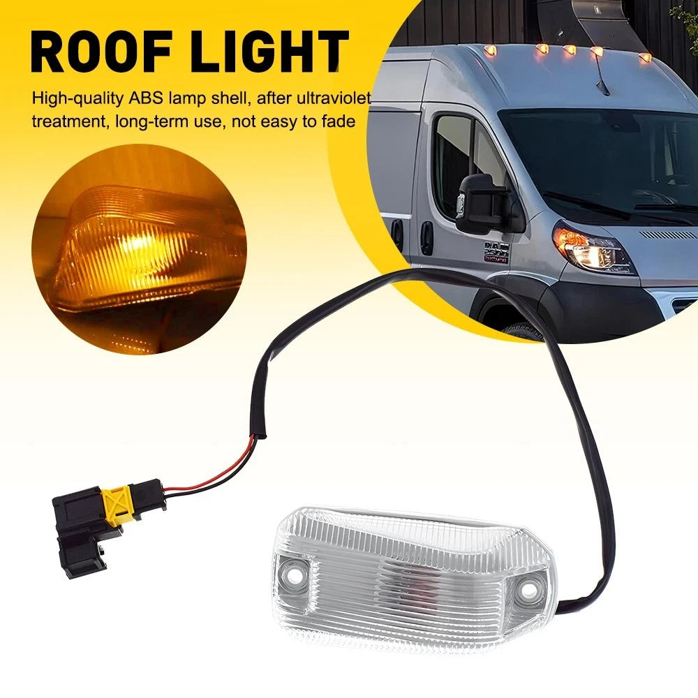 Set of 4 Roof LED Cab Lights Amber Marker Lamp for Dodge ProMaster 1500 2500 3500 (2014–2023)