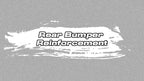Rear Bumper Reinforcement for Honda Ridgeline (2006–2008) Steel