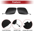 Set of 2 Front Tow Hook Cover Caps for Toyota Prius (2019–2022) No. 5212747911 Black