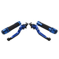 Folding Extendable Brake Clutch Levers & Handlebar Grips for Kawasaki Z1000