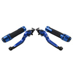 Folding Extendable Brake Clutch Levers & Handlebar Grips for Kawasaki Z1000