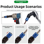 Swivel Joint Socket Adapter for Electric Wrench (360 Degree Rotation)