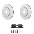 Set of 2 Bosch QuietCast Rotors & Akebono ProACT Pads for Blazer