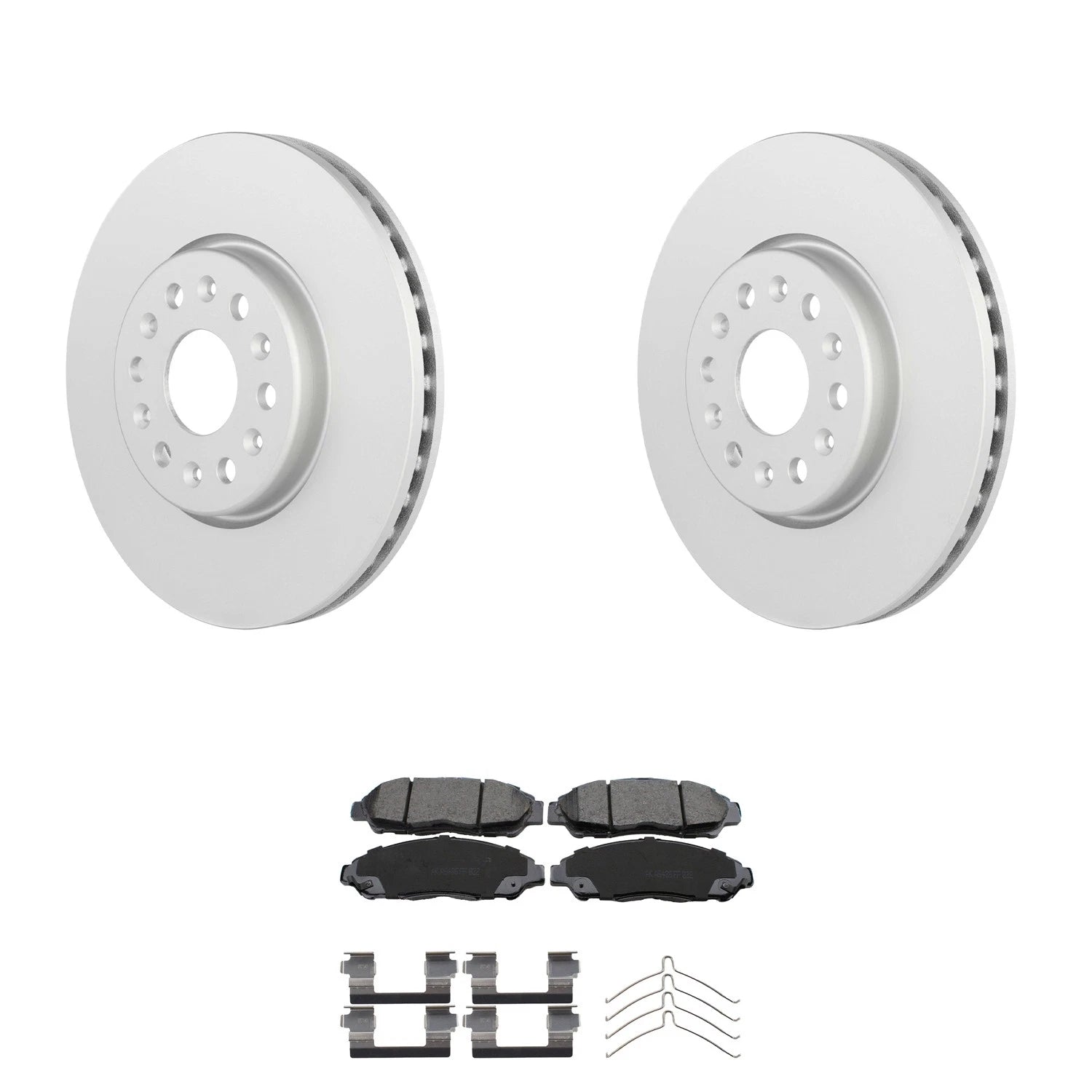 Set of 2 Bosch QuietCast Rotors & Akebono ProACT Pads for Blazer