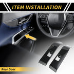 Set of 1 Carbon Fiber Rear Door Window Switch Panel for Toyota Tacoma (2016–2023)