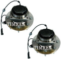 Set of 2 Front Timken Wheel Bearing and Hub Kits for Chevrolet GMC (RWD)
