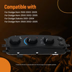 HVAC Climate Control Module for Dodge Ram 1500 2500 (2002–2005) 55055905AE 599-212