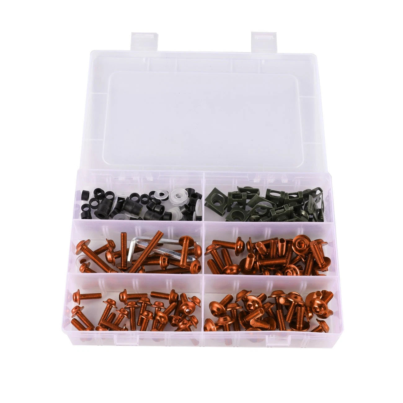 Fairing Fender Fastener Kit for Motorcycle (177x, Orange)