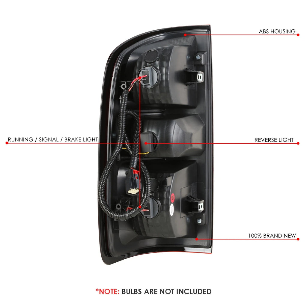 Chrome/Red Tail Brake Light for Chevy Colorado (2015–2022) - Passenger Right