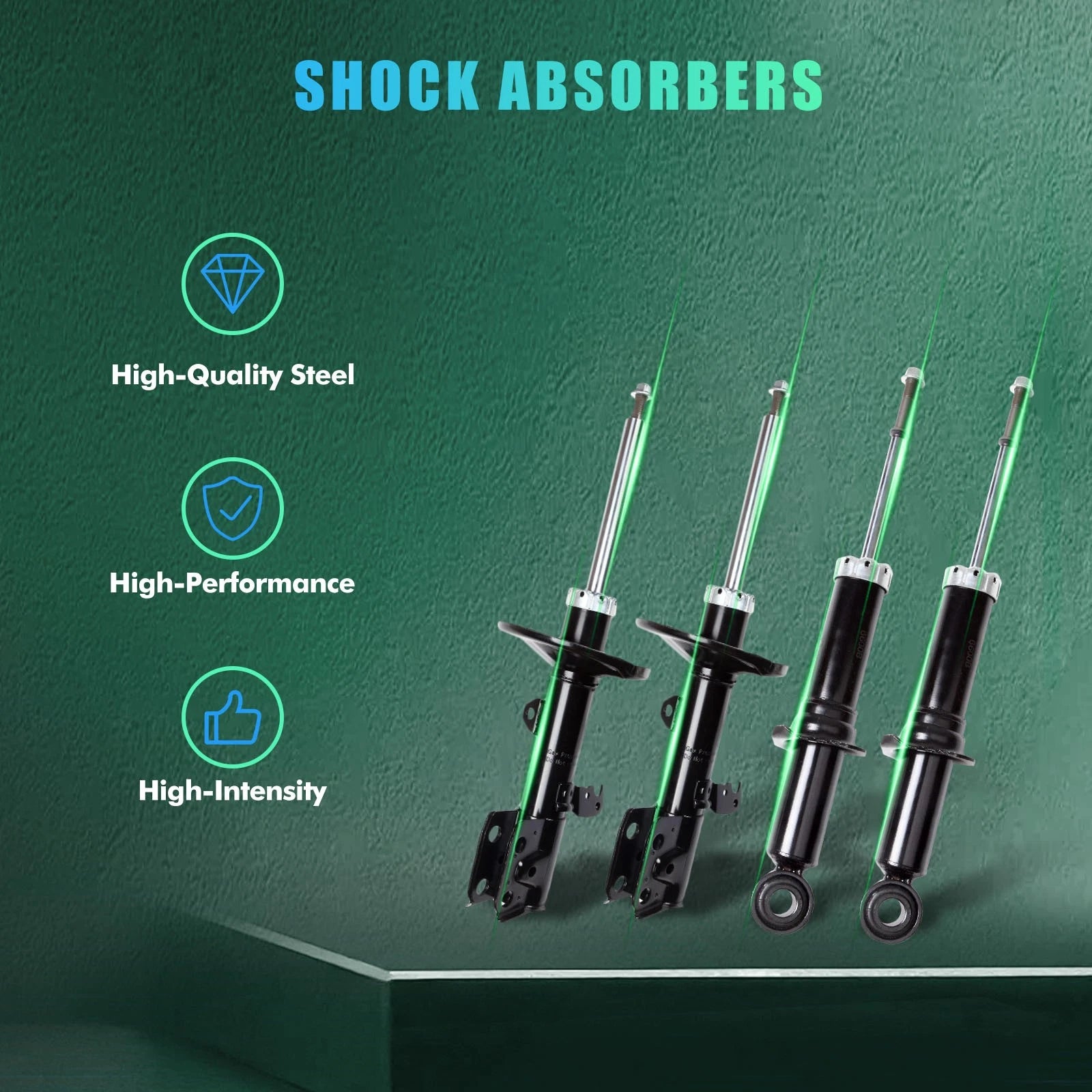 Set of 4 Struts and Shocks for Toyota Corolla (2009–2013)