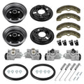 Front Brake Drum Plate Cover Shoes Cylinder Kit for Yamaha Big Bear 350 (1989–1998)