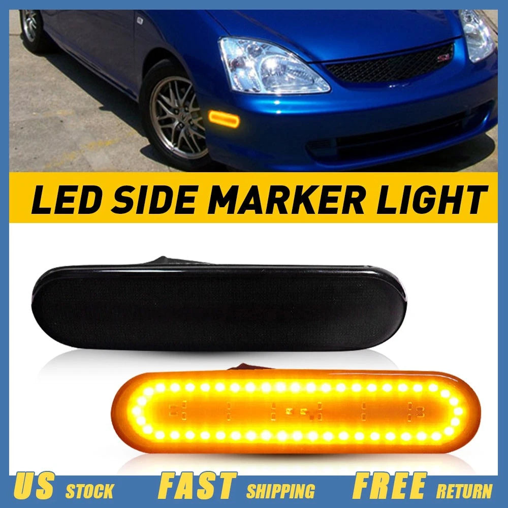 LED Side Marker Lights for Honda Civic Si EP3 (2002–2005)