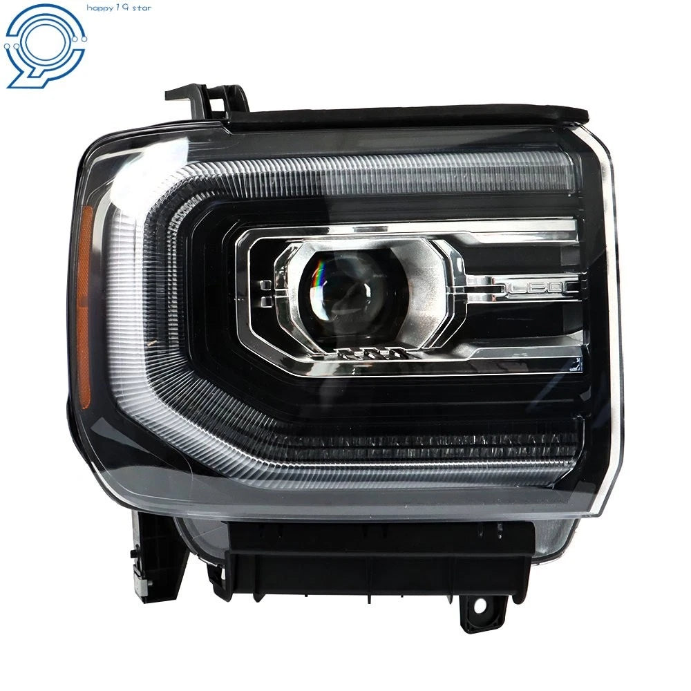 Full LED Headlights Assembly for GMC Sierra 1500 (2016-2018) Black